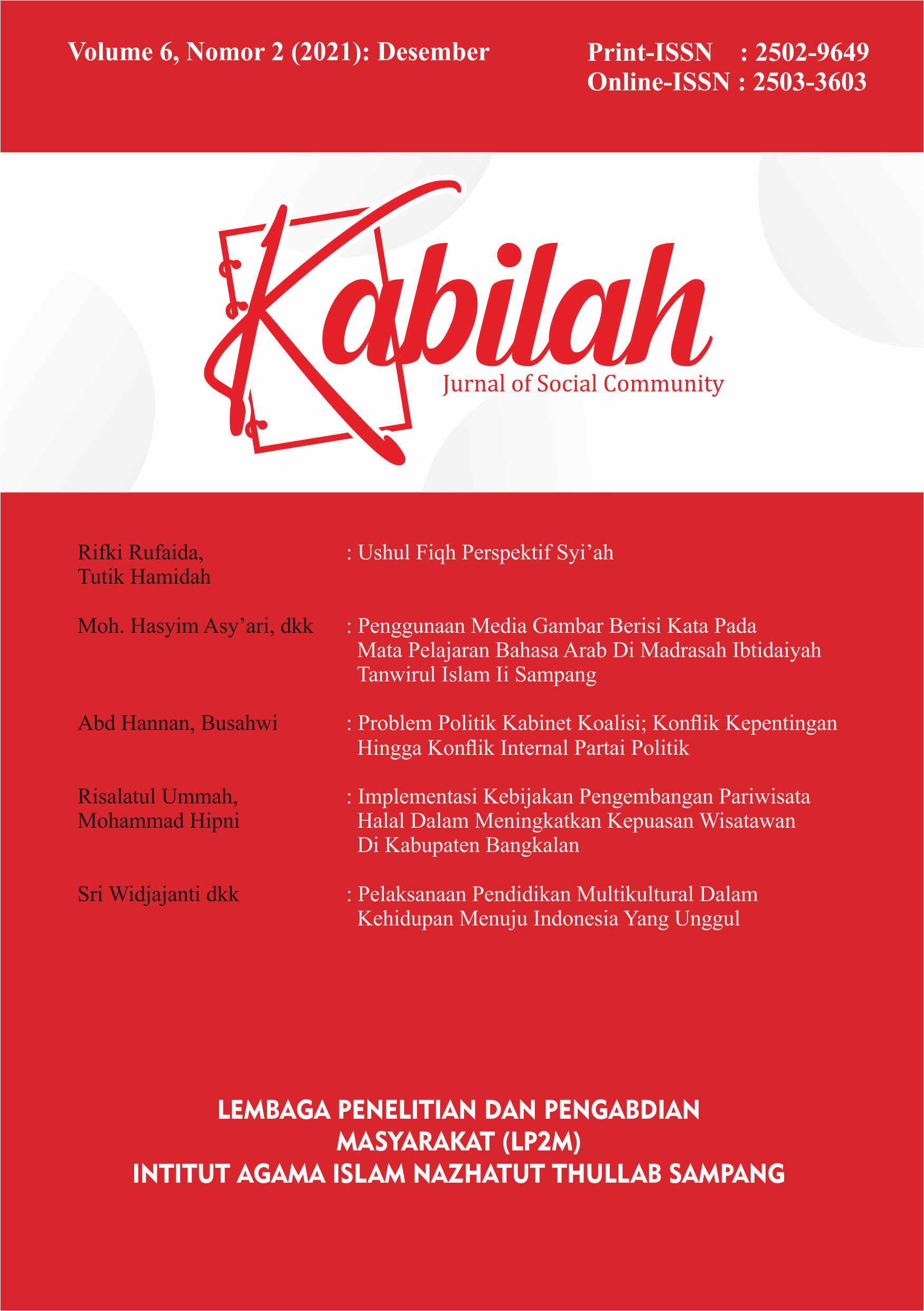 Vol. 6, No. 2 (2021): Desember